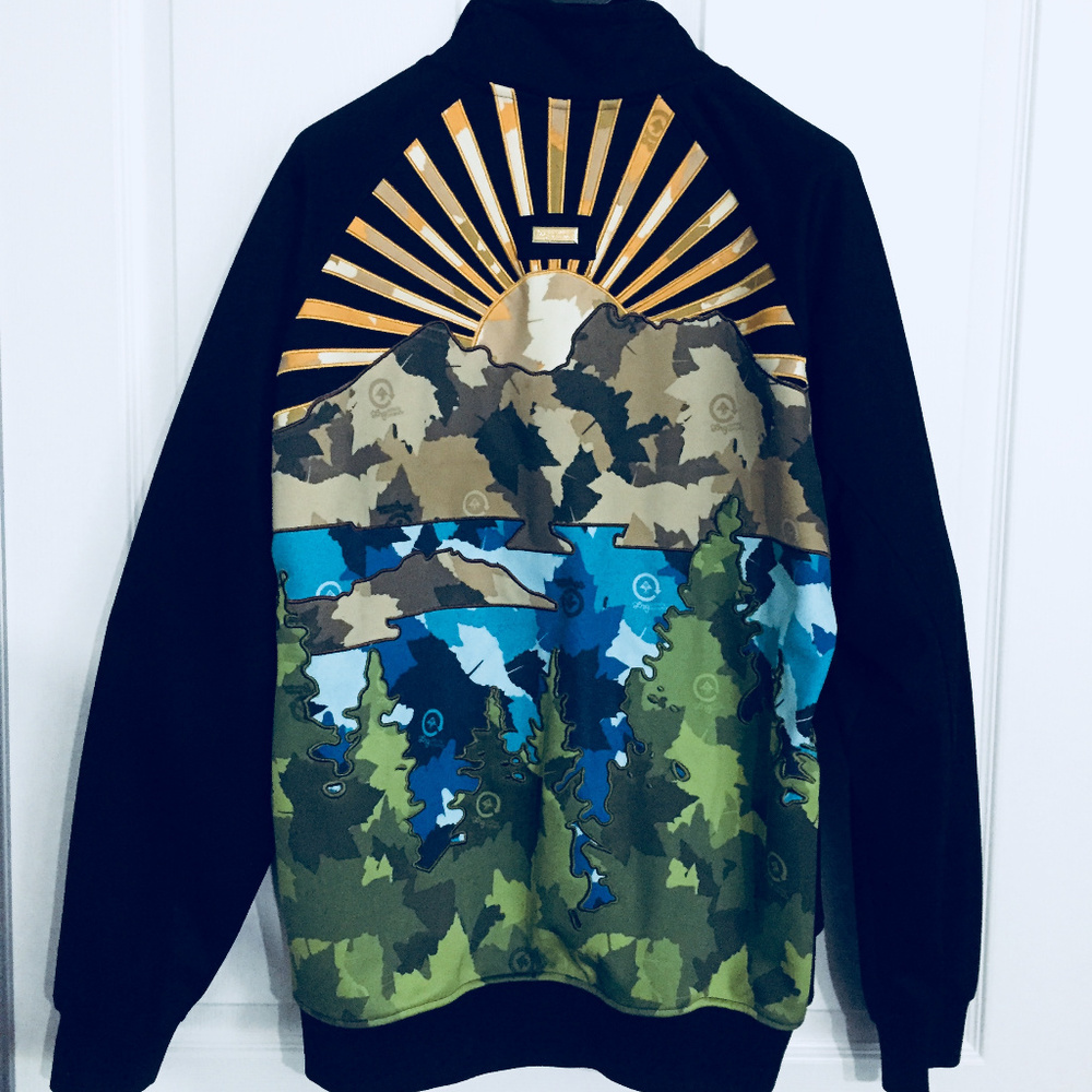 LRG Embroidered Zip Up Woven Jacket